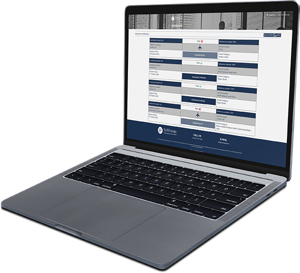 SureCargo on laptop