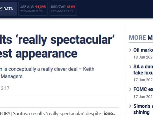 Moneyweb: Santova results ‘really spectacular’ despite modest appearance